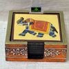 0023CRH- WOODEN FINE HAND PAINTED COASTER SET (SET OF 6)