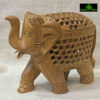 0026CRH- 5" WOODEN ELEPHANT UNDERCUT CARVED ON ONE PIECE