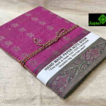 0289CRH-HAND MADE PAPER SILK CLOTH DIARY ( SET OF 2 )