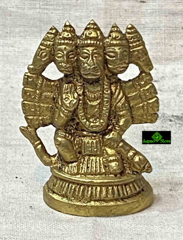 0174CRH- BRASS PANCHMUKHI ( 5 FACE ) HANUMAN
