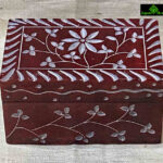 0272CRH-STONE BOX FINE CARVED
