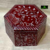0304CRH- STONE BOX 6 SIDE RED