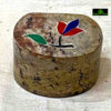 0309CRH- STONE BOX WITH INLAY ( SET OF 2 )