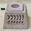 0316CRH- STONE CANDLE/INSENCE STICK HOLDER
