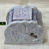 0323CRH- STONE CANDLE/INSENCE STICK HOLDER