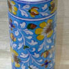 0109-CRH- JAIPUR BLUE POTTERY CYLINDRICAL VASE