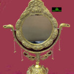0116CRH-  METAL MIRROR GOLDEN FINISH ( ELEPHANT DESIGN )
