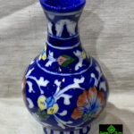 0124CRH- 6" JAIPUR BLUE POTTERY  POT