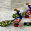 0013CRH- 2" METAL MEENA PEACOCK ( SET OF 2 )