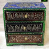 0138CRH- WOODEN 3 DRAWER MULTI COLOUR HAND PAINTED