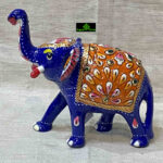 0149CRH- 3" METAL BLUE MEENA ELEPHANT