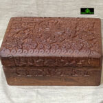 0178CRH- 4-6" WOODEN HAND CARVED BOX