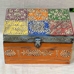 0182CRH- 5-7" WOODEN BOX MULTI COLOUR