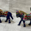 0020CRH-2" METAL MEENA HORSE ( SET OF 2 )