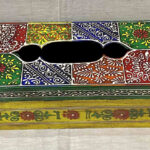 0201CRH- WOODEN TISSUE PAPRE BOX MULTI COLOUR