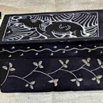 0274CRH- STONE BOX FINE CARVED BLACK