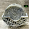 0298CRH- STONE CAVED COASTER SET ( SET OF 6 )