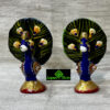 0452CRH- METAL BLUE MEENA DANCING PEACOCK ( SET OF 2 )