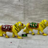 0457CRH- METAL MEENA LION / TIGER ( SET OF 2 )