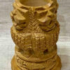 0496CRH- WOODEN EMBLEM DESIGN PEN HOLDER/SPOON HOLDER