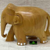 0497CRH-WOODEN ELEPHANT PLAIN HAND CARVED