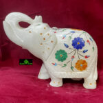0530CRH- MARBLE INLAY ELEPHANT