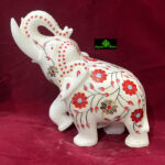 0531CRH- MARBLE INLAY ELEPHANT