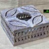 0547CRH- STONE ASH TRAY CARVED