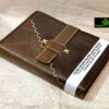 0059CRH- HAND MADE PAPER LEATHER DIARY FLIP ANTIQUE STYLE