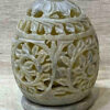 0585CRH- STONE TEA LIGHT OVAL
