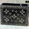 0597CRH- STONE CARVED PEN HOLDER/TEA LIGHT