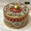 0598CRH- MARBLE BOX WITH GOLD LEAF