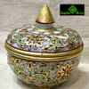 0599CRH- MARBLE BOX WITH GOLD LEAF