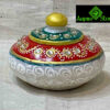 0602CRH- MARBLE BOX WITH GOLD LEAF