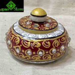 0603CRH- MARBLE BOX WITH GOLD LEAF