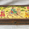 0018CRH- WOODEN FINE HAND PAINTED BOX   5"X12"