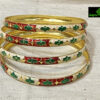 0068CRH- METAL MEENA BANGLES (SET OF 4)