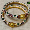 0071CRH- METAL MEENA BANGLES (SET OF 2)