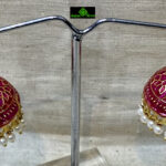 0073CRH- METAL MEENA EARING (ZHUMKI) ( SET OF 2 )