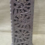 0092CRH- STONE CANDLE/INSENCE STICK HOLDER COVERED FINE CARVED