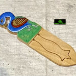 0093CRH- WOODEN HAND PAINTED BOOK MARK ( SET OF 2 )