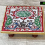 0098CRH- 4" MARBLE CHOKI/TABLE   ( SET OF 2 )