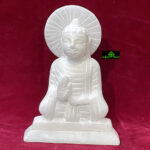 0119CRH- WHITE STONE BUDDHA