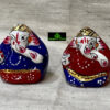0156CRH- METAL MEENA NARAYAL GANESH ( SET OF 2 )