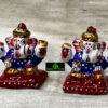0160CRH- METAL MEENA GANESH SITTING ( SET OF 2 )