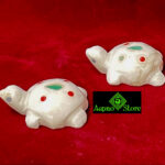 0165CRH- MARBLE INLAY TORTOISE  ( SET OF 2  )