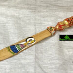 0189CRH- WOODEN HAND PAINTED PAPER CUTTER  ( SET OF ANY 2 )