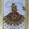 0565CRH- 4X6 MARPLE PAINTING WITH TRADITIONAL JEWELLERY GOLD LEAF WORK ( PAIR OF 2 )