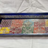 0257CRH- WOODEN TRAY MULTI COLOUR