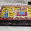 0295CRH- WOODEN 4 PARTITION BOX HAND PAINTED